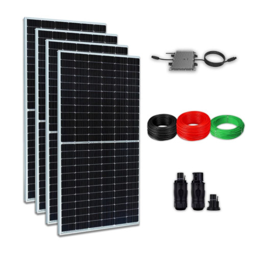 KIT ENERGIA SOLAR 2,2KWP MICROINVERSOR 2KW 330KWH/MÊS