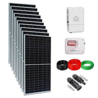 KIT ENERGIA SOLAR 5,5KWP INVERSOR HÍBRIDO 8KW 825KWH/MÊS