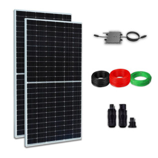 KIT ENERGIA SOLAR 1,1KWP MICROINVERSOR 2KW 165KWH/MÊS