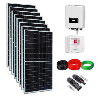 KIT SOLAR 4,4KWP INVERSOR 8KW 660KWH