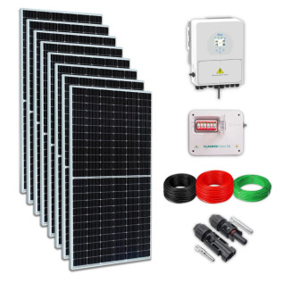 KIT ENERGIA SOLAR 4,4KWP INVERSOR HÍBRIDO 3,6KW 530KWH/MÊS